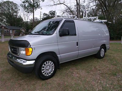 Ford e150 xlt cargo van shelves bins ladder rack **fleet maintained &amp; serviced**