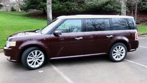 2009 ford flex sel awd 4dr heated leather 44k mi clean 20" wheels 3rd row seat