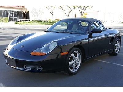 2000 porsche boxster convertible black 5 spd cd rear wing alloy whls clean