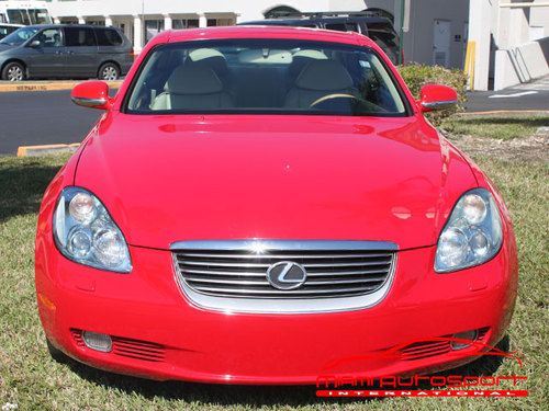 2003 lexus sc430 hard top convertible red