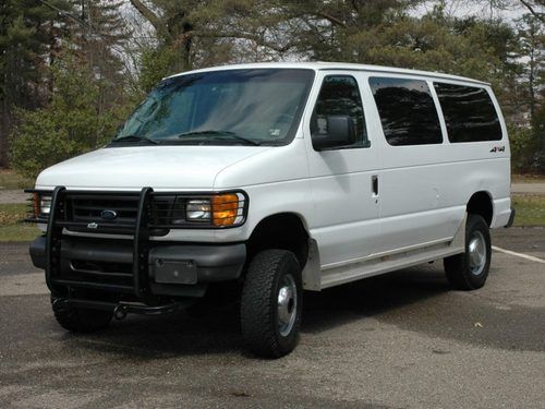 2006 ford e350 xl super duty passenger van, diesel, 4 x 4