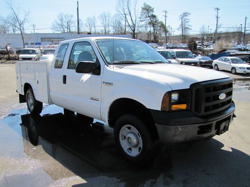 Ford f-250 4x4 utility boxes, turbodiesel, 6.0 liter, 4wd pick up truck!!!
