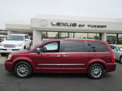 2011 red v6 leather navigation dvd sunroof miles:25k minivan one owner