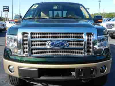 2012 Green F150 Lariat Truck V6 Tan interior Auto 1 Owner Low Miles MP3 USB Sync, image 6