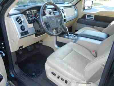 2012 Green F150 Lariat Truck V6 Tan interior Auto 1 Owner Low Miles MP3 USB Sync, image 10