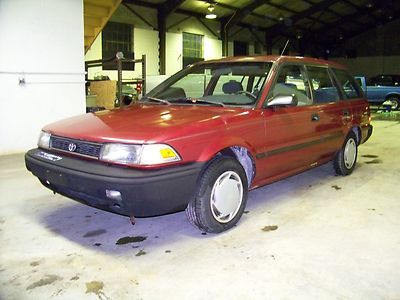 Corolla wagon - no reserve - fuel saving 1.6l four cylinder with 5-speed manual