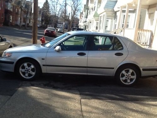 2001 saab 9 5 silver beautiful car