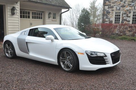 2009 audi r8 base coupe 2-door 4.2l, white/silver blade - beautiful tuscan brown