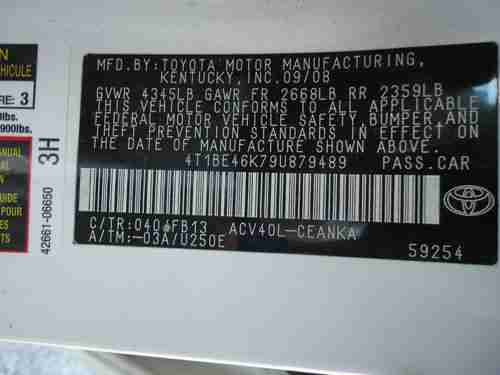 2009 Toyota Camry Sedan 4-Door 2.4L RUNS & DRIVES GREAT FLOOD NO RESERVE !!, image 20