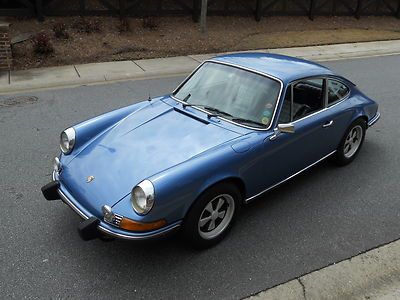 1973 porsche 911e, rare 5 speed,factory behr a/c, sport seats, hella  fog lamps