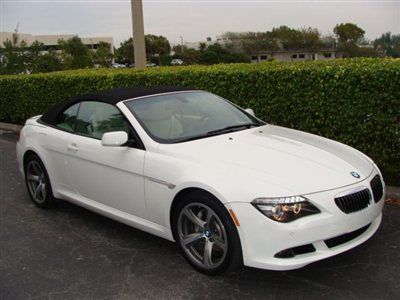 2010 bmw 650cic,1-owner,carfax certified,sport &amp; premium pkg,navigation,no res