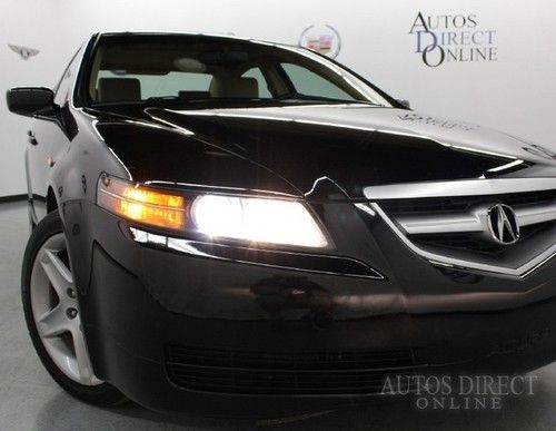 We finance 2006 acura tl 3.2l 1owner clean carfax mroof lthrhtdsts 6cd hids fogs