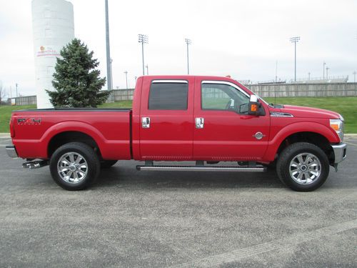 2011 ford f-250 super duty lariat crew cab pickup 4-door 6.7l no reserve!!!!