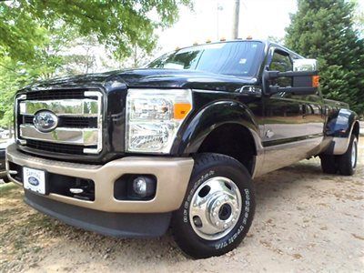 4wd crew cab 172 ford super duty f-350 drw 4wd king ranch low miles 4 dr truck a