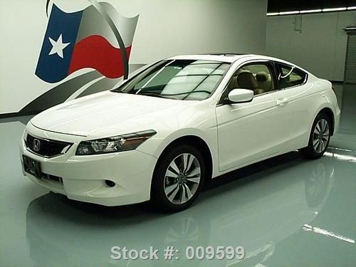 2010 honda accord ex-l coupe sunroof htd leather 31k mi texas direct auto