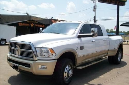 Low miles 2011 dodge ram 3500 truck 4x4 mega cab laramie longhorn, fully loaded