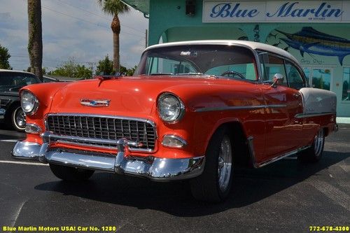 Classic 1955 chevrolet bel air sport coupe hardtop 502 ci auto billet wheels