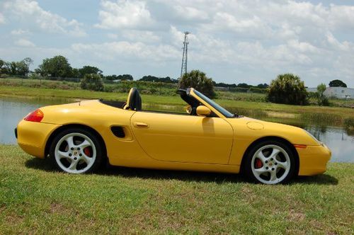 2001 porsche boxster s speed yellow 6 speed