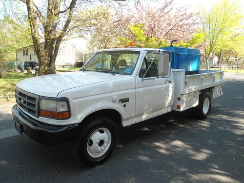 1995 ford f-350 dually flatbed with miller big 40g welder generator no reserve!!