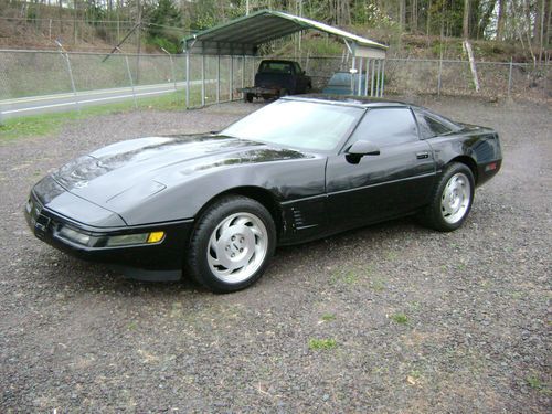 1995 chevrolet corvette black on black automatic