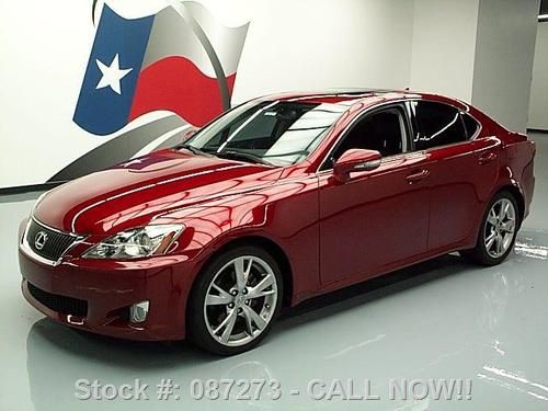 2009 lexus is250 sedan auto sunroof paddle shifters 42k texas direct auto