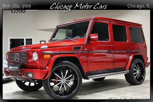 2002 mercedes benz g500 4matic only 50k miles! custom paint asanti 24s excellent