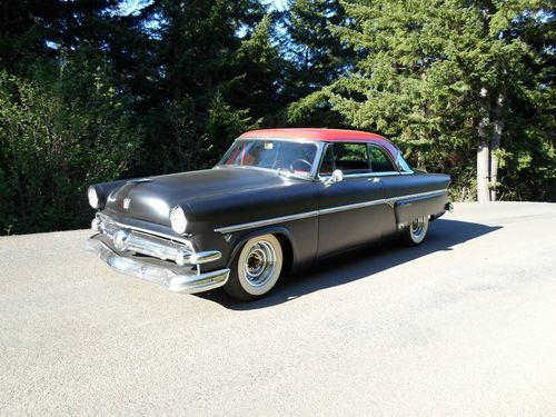 1954 53 52 ford crestline victoria 2dr hard top 302 v-8 hot rod rat rod custom