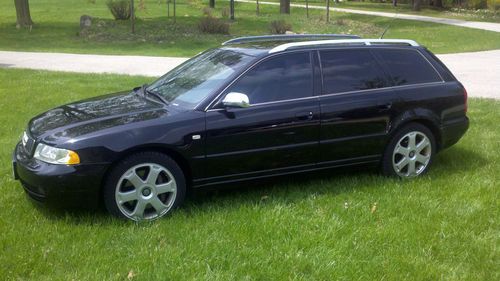 2001 audi s4 avant tiptronic, quattro, black, onyx nappa leather, highway miles