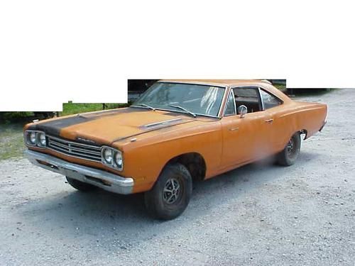 1969 plymouth  roadrunner vitamin c orange white gut 4 speed project