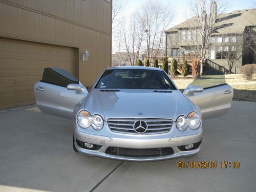 Mercedes benz sl55 amg convertible kompressor keyless go 59k engine start 500hp
