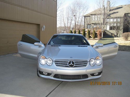 Mercedes benz sl55 amg convertible kompressor keyless go 59k engine start 500hp