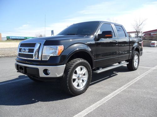 2010 ford f150 lariat crew cab 4wd truck - lifted and loaded !