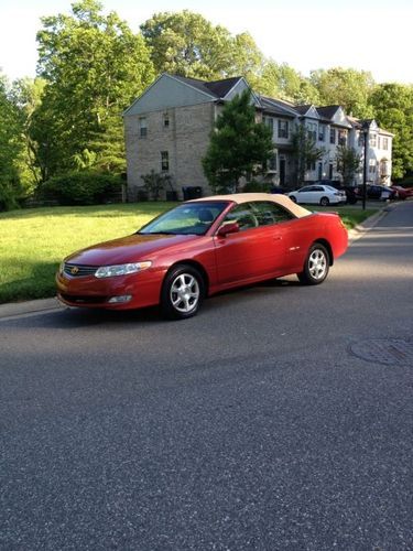 2002 toyota solara sle convertible 2-door 3.0l no reserve!