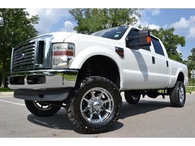 2010 ford f-350 crew cab xl diesel 4x4 new lift tires wheels