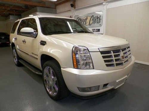 2009 cadillac escalade awd loaded diamond white