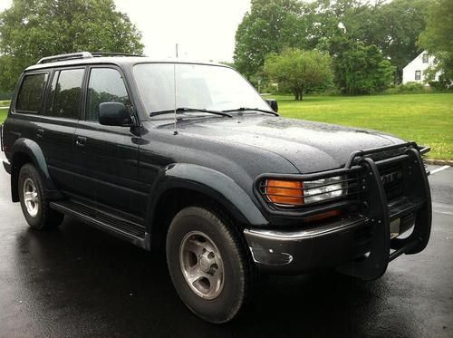 1993 4WD Toyota Land Cruiser FJ80 LEATHER INTERIOR REMOTE START LOW RESERVE, image 3