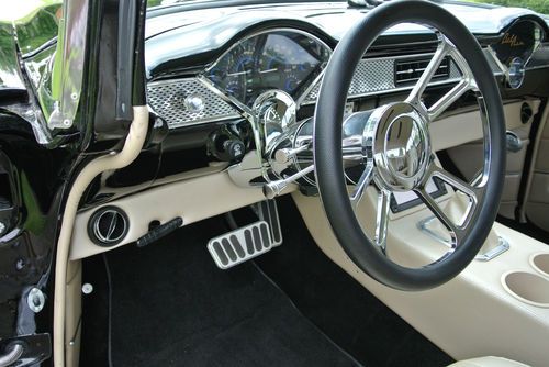 1955 Chevy LS1 Overdrive Custom Chassis Air Ride Leather Loaded Street Hot Rod, image 11