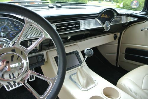 1955 Chevy LS1 Overdrive Custom Chassis Air Ride Leather Loaded Street Hot Rod, image 12