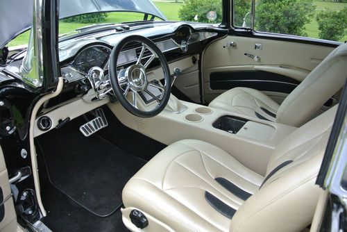 1955 Chevy LS1 Overdrive Custom Chassis Air Ride Leather Loaded Street Hot Rod, image 16