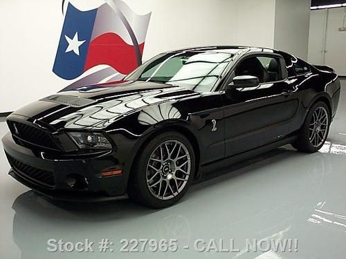 2012 ford shelby gt500 svt cobra 6spd nav recaro 973 mi texas direct auto