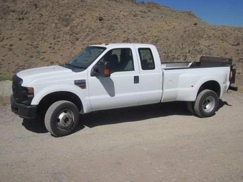 2008 ford f-350 super cab 4x4 dually diesel super duty work truck lift gate