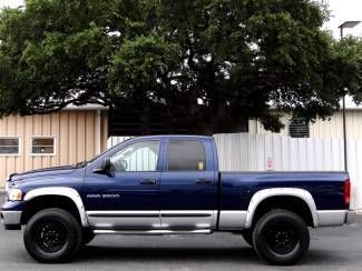 2004 blue slt 5.9l i6 4x4 v-tec wheels bushwacker flares b&amp;w trailer hitch