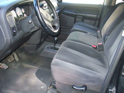 2002 BLACK DODGE RAM 1500 QUAD CAB 4WD PICKUP TRUCK 5.9L, image 7