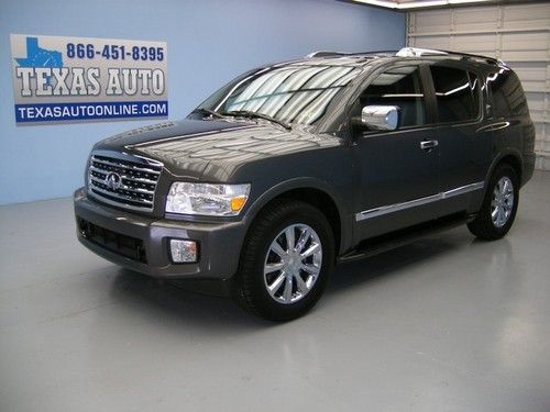 We finance!!!  2010 infiniti qx56 auto roof nav rcamera tv 3rd row 20 rims 1 own