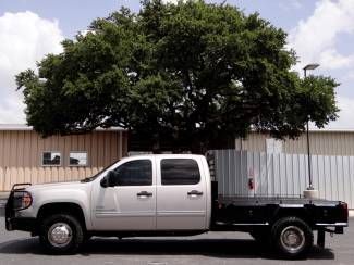 Silver sle2 flat bed 6.6l v8 4x4 onstar sirius cruise flatbed allison duramax