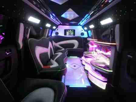 2010 Black 14 passenger custom built Hummer limousine for sale #1447, image 2