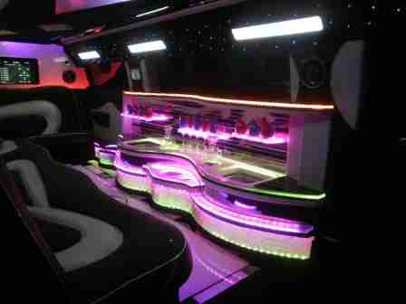 2010 Black 14 passenger custom built Hummer limousine for sale #1447, image 4