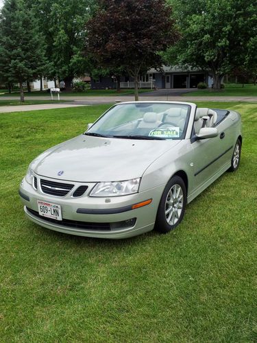 2005 saab 9-3 arc convertible - silver