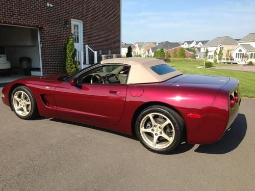 2003 corvette anniversary automatic convertible with less than 4,200 miles