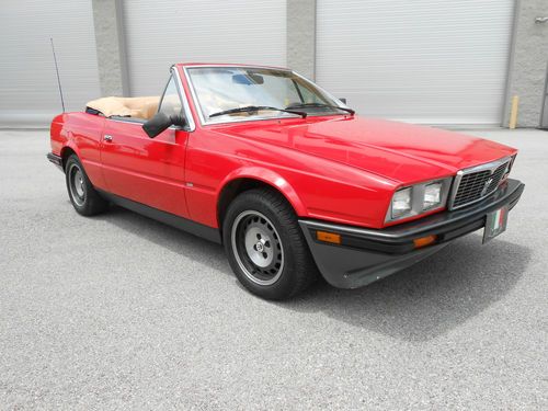 Sell used 1986 Maserati Spyder Biturbo Zagato Bi-Turbo Convertible 2-Door 2.5L 27K Miles! in ...
